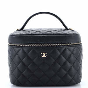 Chanel Medium Classic Vanity Case Quilted Caviar